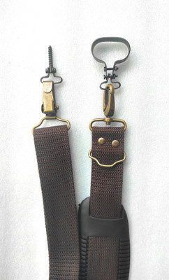 START NOW Double Barrel Belt (Clamp Gripped) Strap Cotton Brown Belt Strap(Brown)