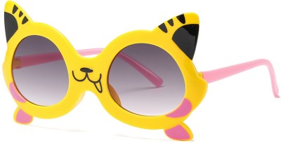 SYGA Oval Sunglasses(For Girls, Black)