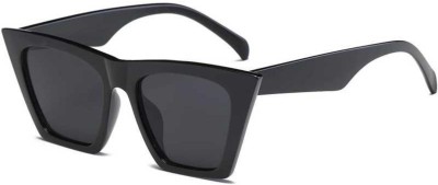 FASHINITY Cat-eye Sunglasses(For Women, Black)