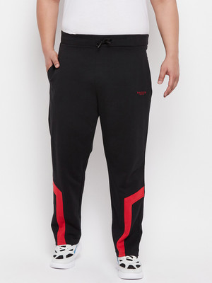 Austivo Solid Men Black Track Pants