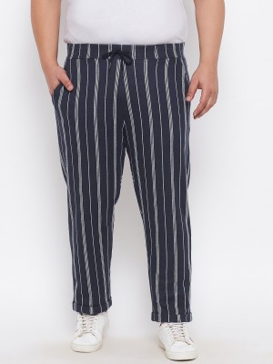 Austivo Striped Men Dark Blue Track Pants