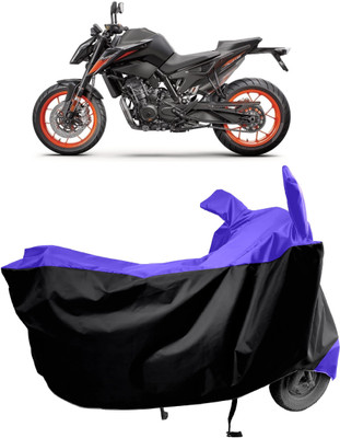 Amexride Two Wheeler Cover for KTM(790 Duke BS6, Black, Blue)