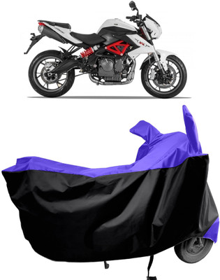 Amexride Two Wheeler Cover for Benelli(TNT 600i, Blue, Black)