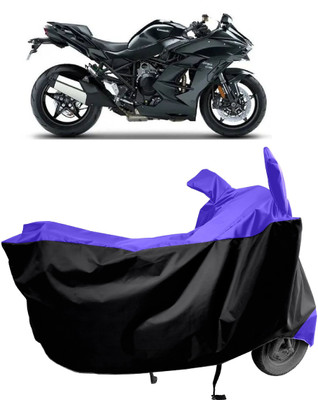 Amexride Two Wheeler Cover for Kawasaki(Ninja H2 SX BS6, Multicolor)