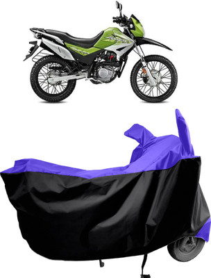 Amexride Two Wheeler Cover for Hero(Impulse, Black, Blue)