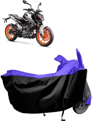 Amexride Two Wheeler Cover for KTM(Duke 200, Blue, Black)