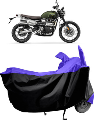Amexride Two Wheeler Cover for Triumph(Scrambler 1200, Blue, Black)