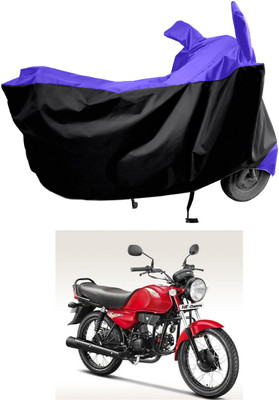 Amexride Two Wheeler Cover for Hero(HF Dawn BS6, Black, Blue)