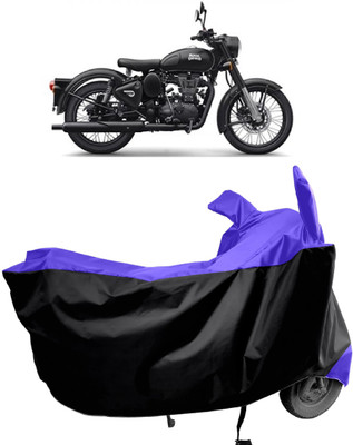 Amexride Two Wheeler Cover for Royal Enfield(Classic Stealth Black, Multicolor)