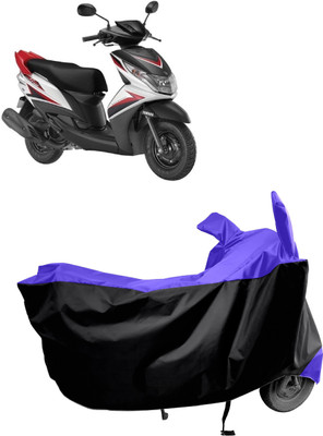 Amexride Two Wheeler Cover for Yamaha(Ray Z BS6, Blue, Black)