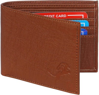 SUPERFASHION Men Casual, Evening/Party, Formal, Trendy, Travel Tan Artificial Leather Wallet(5 Card Slots)