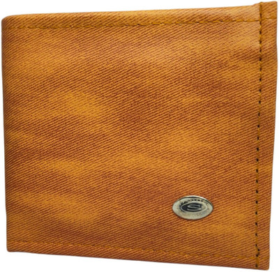 ISAAK Men Casual Tan Artificial Leather Wallet(2 Card Slots)