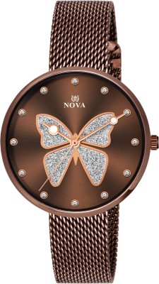 NOVA Classic Women & Girls Rose Gold Wrist Watch Analog Watch  - For Girls