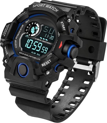 DKERAOD watches 7-LED Light Alarm Premium Quality Semi Water&Shock Resistant WatchWrist Digital Watch  - For Boys