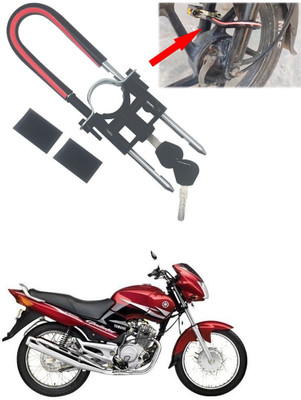 AutoGnix Computerised Wave Key Bike Front Shocker Lock Wheel Lock Bike Front Shocker Lock Wheel Lock For Gladiator RS Wheel Lock(Black, Red)