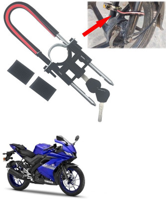 Qiisx Bike Front Shocker Lock Wheel Lock For YZF Wheel Lock(Black, Red)