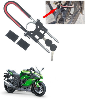 AutoGnix Bike Front Shocker Lock Wheel Lock For Ninja Wheel Lock(Black, Red)