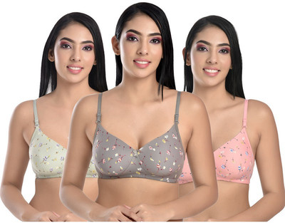 ESOROUCHA Women Full Coverage Lightly Padded Bra(Multicolor)