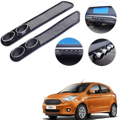 Qiisx Plastic Car Bumper Guard(Black, Pack of 2, Ford, Figo)
