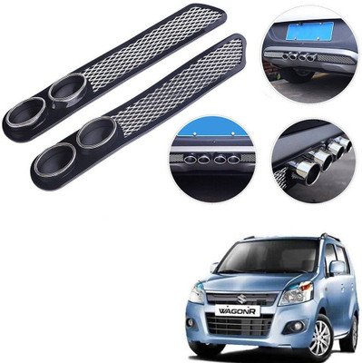 Qiisx Plastic Car Bumper Guard(Black, Pack of 2, Maruti, WagonR)