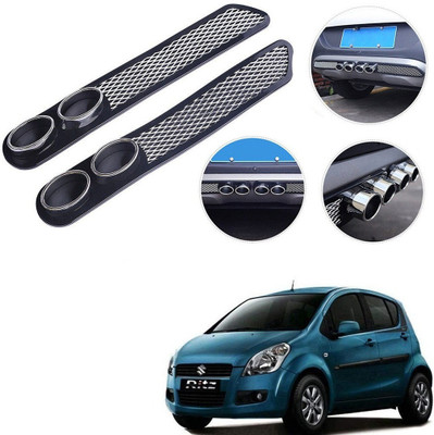 Qiisx Plastic Car Bumper Guard(Black, Pack of 2, Maruti, Ritz)
