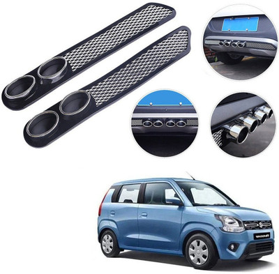 Qiisx Plastic Car Bumper Guard(Black, Pack of 2, Maruti, WagonR)