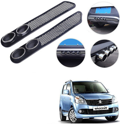 Qiisx Plastic Car Bumper Guard(Black, Pack of 2, Maruti, WagonR)