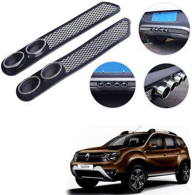 Qiisx Plastic Car Bumper Guard(Black, Pack of 2, Renault, Duster)