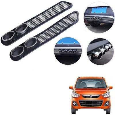 Qiisx Plastic Car Bumper Guard(Black, Pack of 2, Maruti, Alto K10)