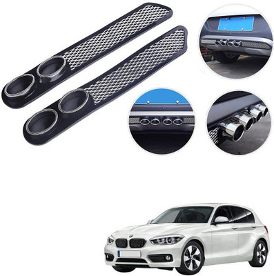 Qiisx Plastic Car Bumper Guard(Black, Pack of 2, BMW, 1 Series)