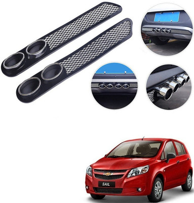 Qiisx Plastic Car Bumper Guard(Black, Pack of 2, Chevrolet, Sail Hatchback)