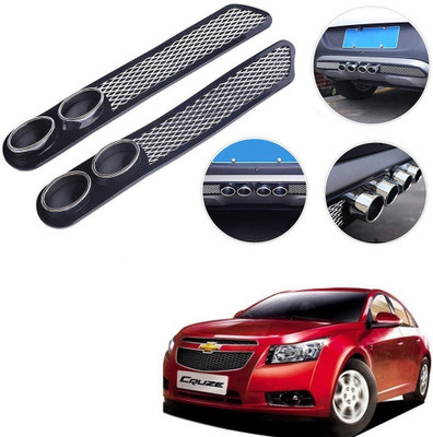 Qiisx Plastic Car Bumper Guard(Black, Pack of 2, Chevrolet, Cruze)