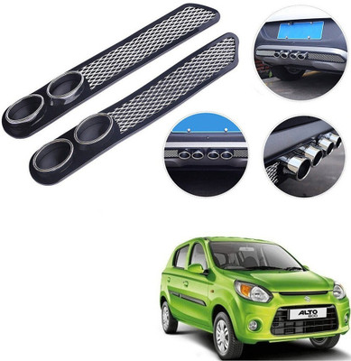 Qiisx Plastic Car Bumper Guard(Black, Pack of 2, Maruti, Alto 800)
