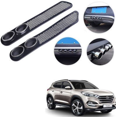 Qiisx Plastic Car Bumper Guard(Black, Pack of 2, Hyundai, Tucson)