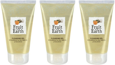 Modicare Fruit of the Earth Cleansing Gel With apricot, 150ml Each, (Pack of 3) Face Wash(450 ml)