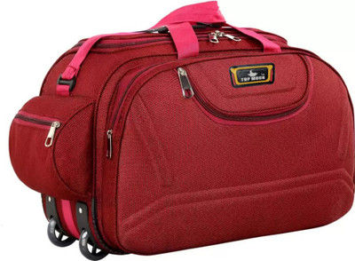 TOPMOON FASHION (Expandable) TRAVEL TROLLEY LUGGAGE BAG Duffel With Wheels (Strolley)