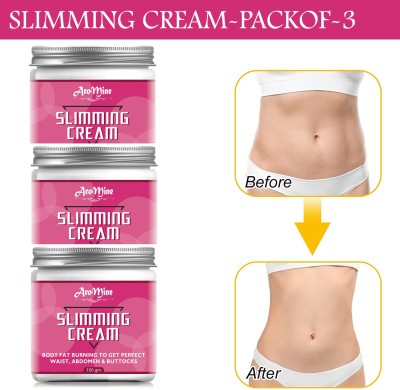 AroMine Fat Loss Cream, Anti Cellulite Cream, Fat Burning Weight Loss Body-100gm-3-Jar- Men & Women(300 g)