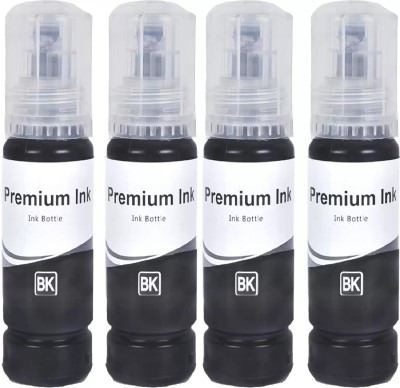 ZOKIO INK Black Pack Of 4 For 001/ 003 for Epson L4160,L3110,L3150,L5190,L1110,L616 Black Ink Bottle
