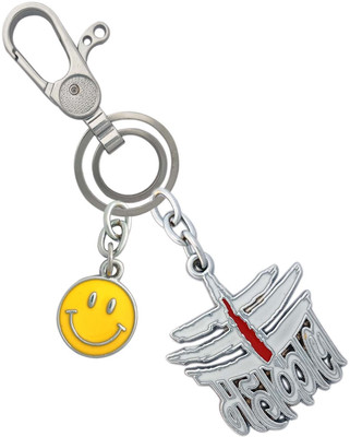 SHOKY LOOKS High Quality Mahakal With Yellow Smiley Along With Locking Lock Key Chain