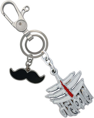 SHOKY LOOKS High Quality Mahakal With Mustache Along With Locking Lock Key Chain