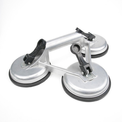 RetLeen Aluminum Alloy Triple Head Tiles, Marbles and Glass Suction Cup | Vacuum Lifter Lever Tool(33 cm)