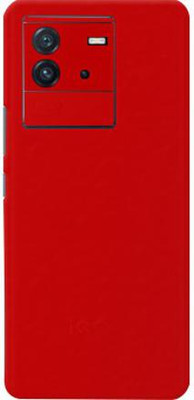 BUGGU Red Matte For Iqoo Neo 6 5G Skin Guard, IQOO NEO 6 5G Mobile Skin(Red Matte With High Matte Finish.)