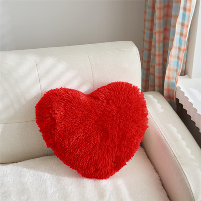 PICKKART Microfibre Solid Cushion Pack of 1(Red)