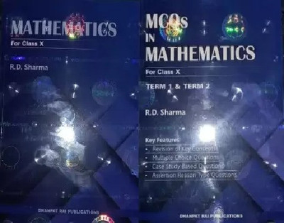 MATHEMATICS FOR Class X (10th) New Editions Free MCQs Practices Set Term 1 & 2 By R D Sharma Paperback 2022 (Paperpack, R D Sharma)(Paperback, R.D.SHARMA)