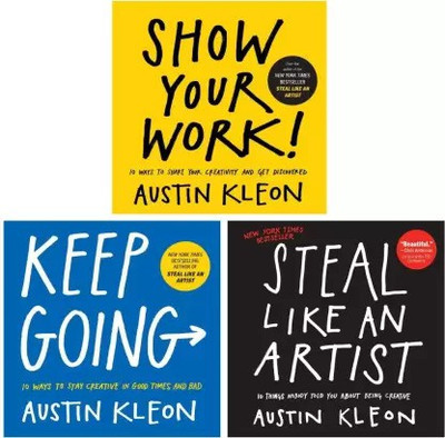 Austin Kleon Trilogy: Keep Going, Show Your Work, Steal Like An Artist(English)(Paperback, Austin Kleon)