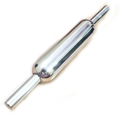 Prodealnet Steel belan Chapati Bakeware Roller Pin for Making Roti/Chapati ,Papad ,315gm Rolling Pin(Silver, Pack of 1)