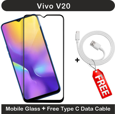 Talgo Edge To Edge Tempered Glass for Vivo V20(Pack of 1)