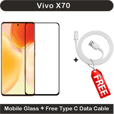 Talgo Edge To Edge Tempered Glass for Vivo X70(Pack of 1)