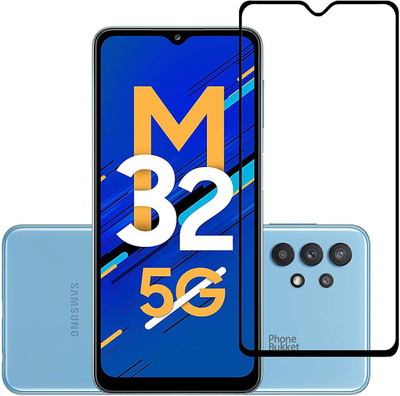 O2MG Edge To Edge Tempered Glass for SAMSUNG Galaxy M32 5G(Pack of 1)