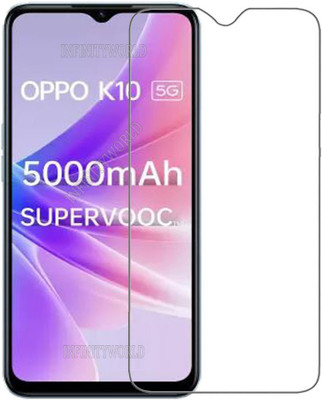 INFINITYWORLD Tempered Glass Guard for OPPO K10 5G(Pack of 1)
